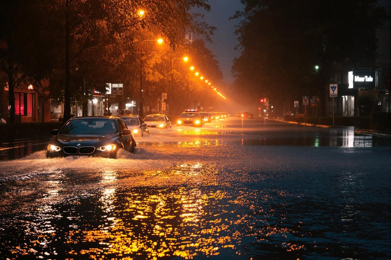 天堂吃瓜 - 图集：某城市遭遇极端天气，暴雨过后街头奇观令人惊叹